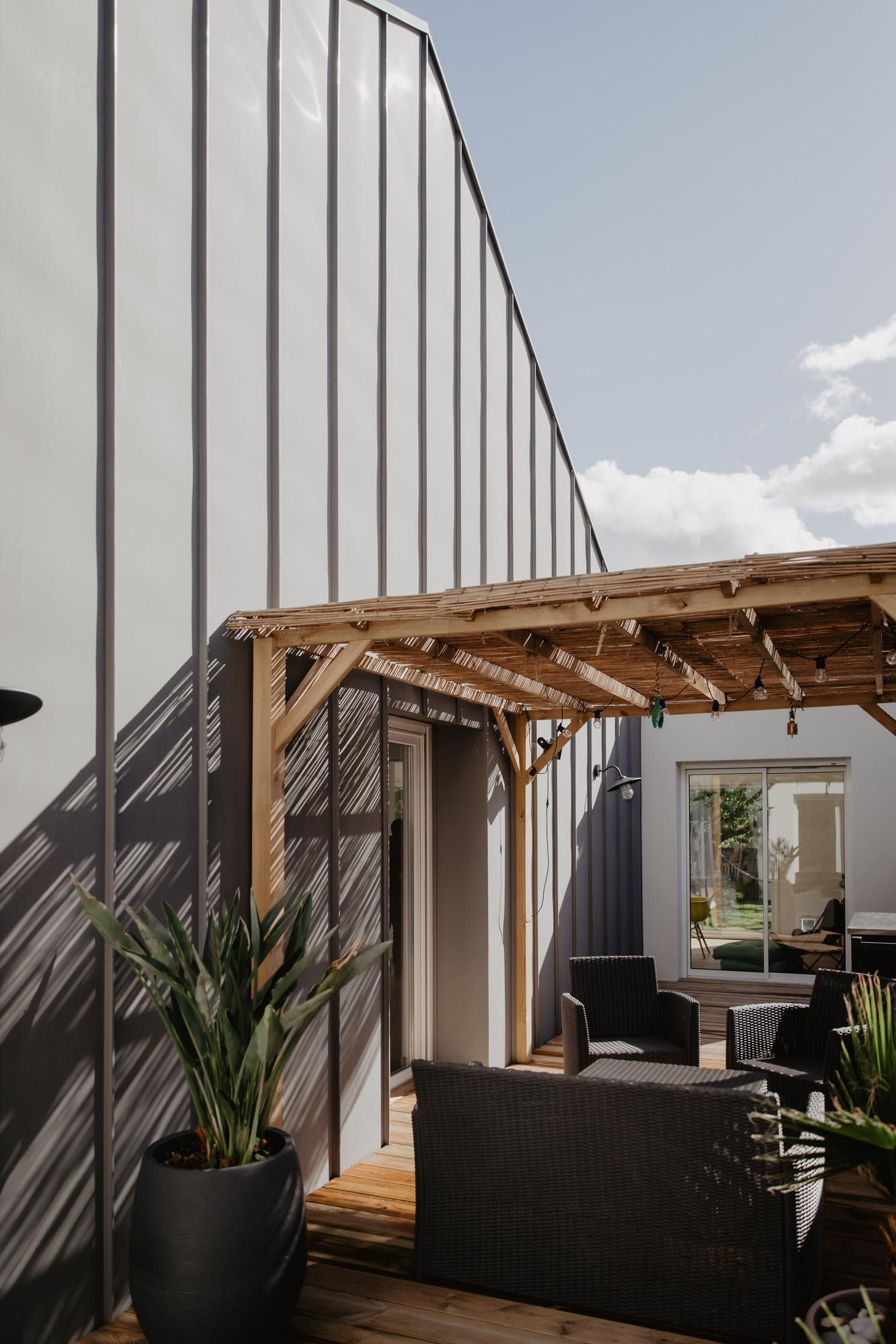 Extension de maison individuelle &agrave; Ste Luce sur Loire (44) - terrasse 