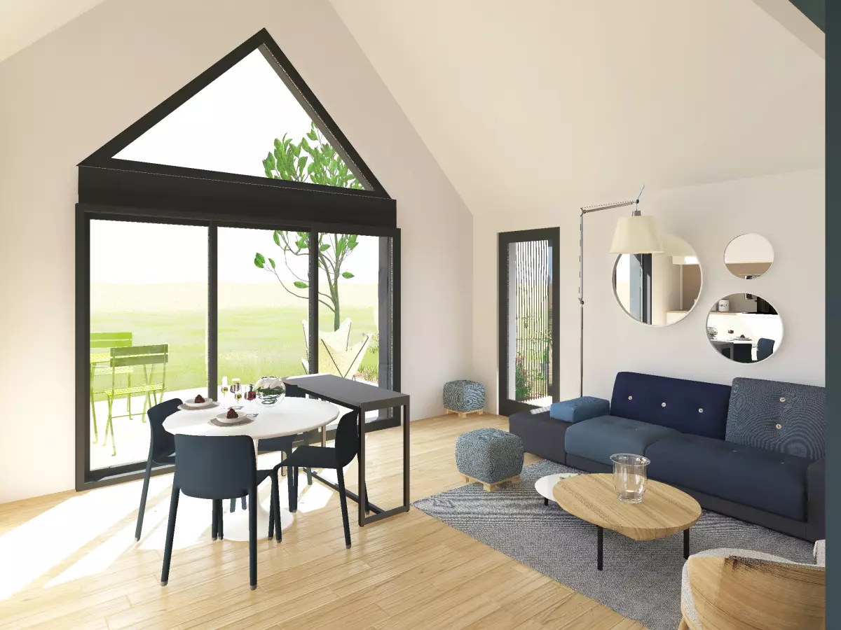 La paroi perspirante du mur de la maison ossature bois Bâti Origin