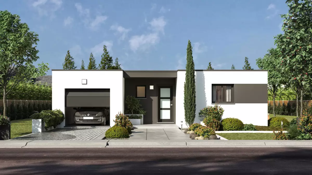 Maison de plain pied 85m² avec garage