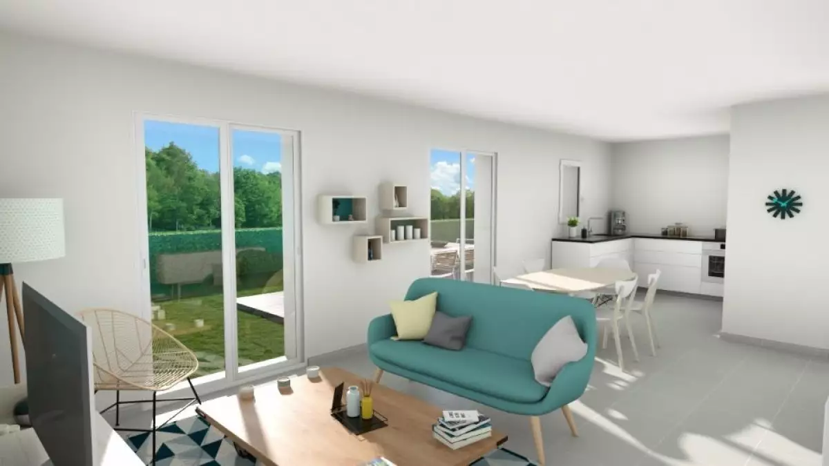 Maison plain pied 3 chambres vue intérieure