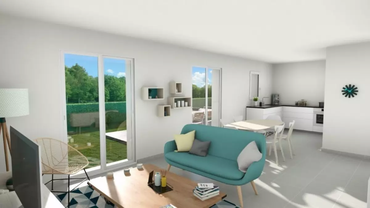 Maison plain pied 3 chambres vue intérieure