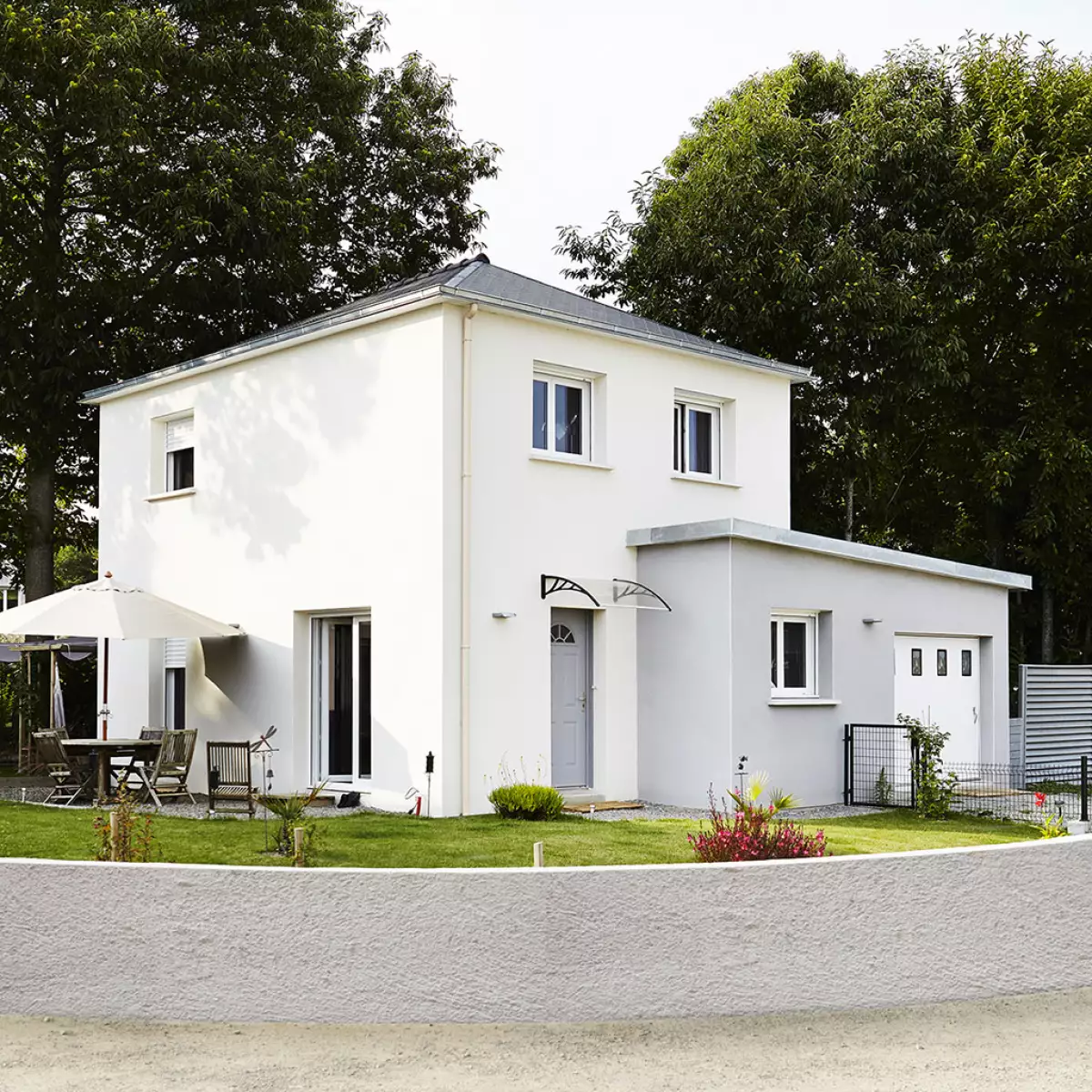 Maison implantation bioclimatique Mellac 1