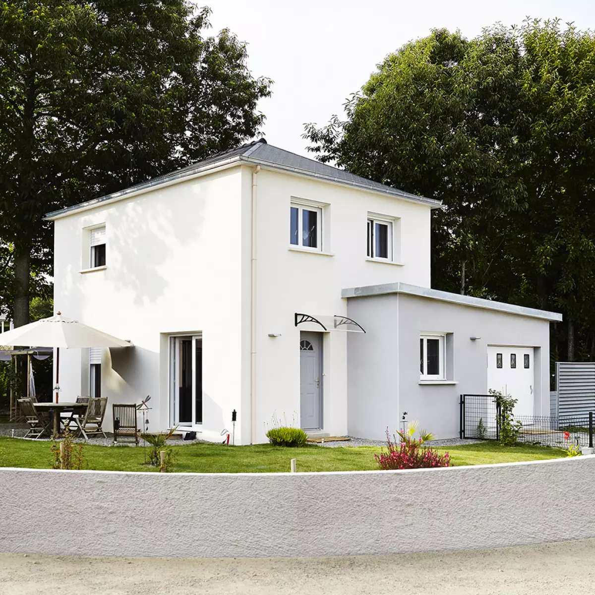 Maison implantation bioclimatique Mellac 1