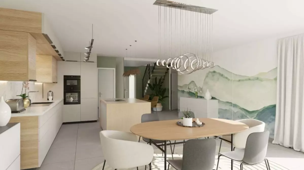 Maison à étage 3 chambres avec toit terrasse 117m2 EMERAUDE 1