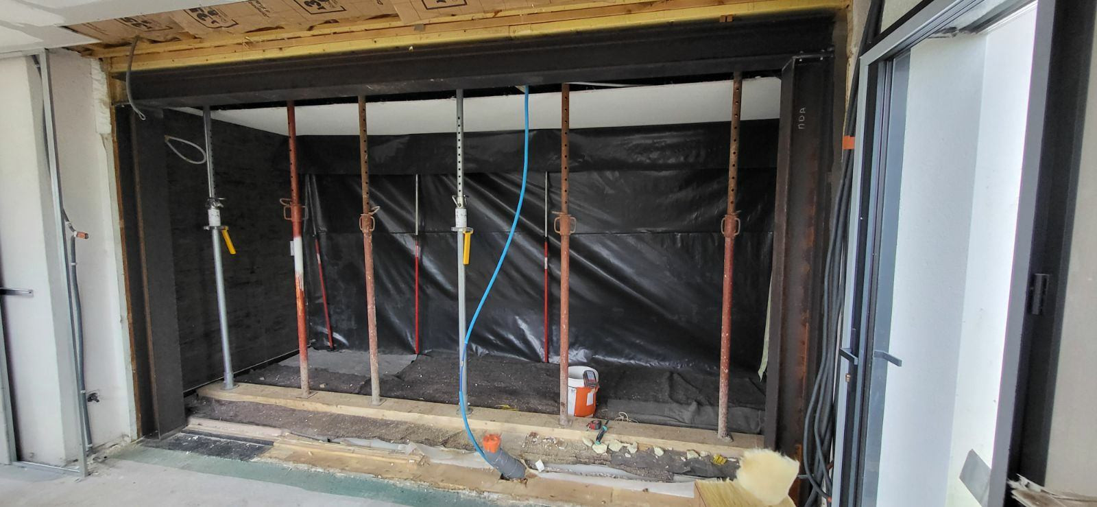 Percement de mur pour extension de la cuisine