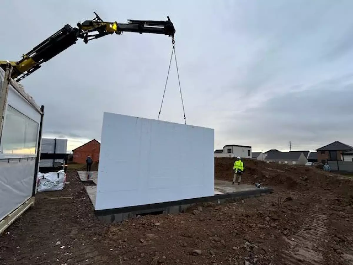 Pose maison ossature POBI 2 - Maisons de l'avenir