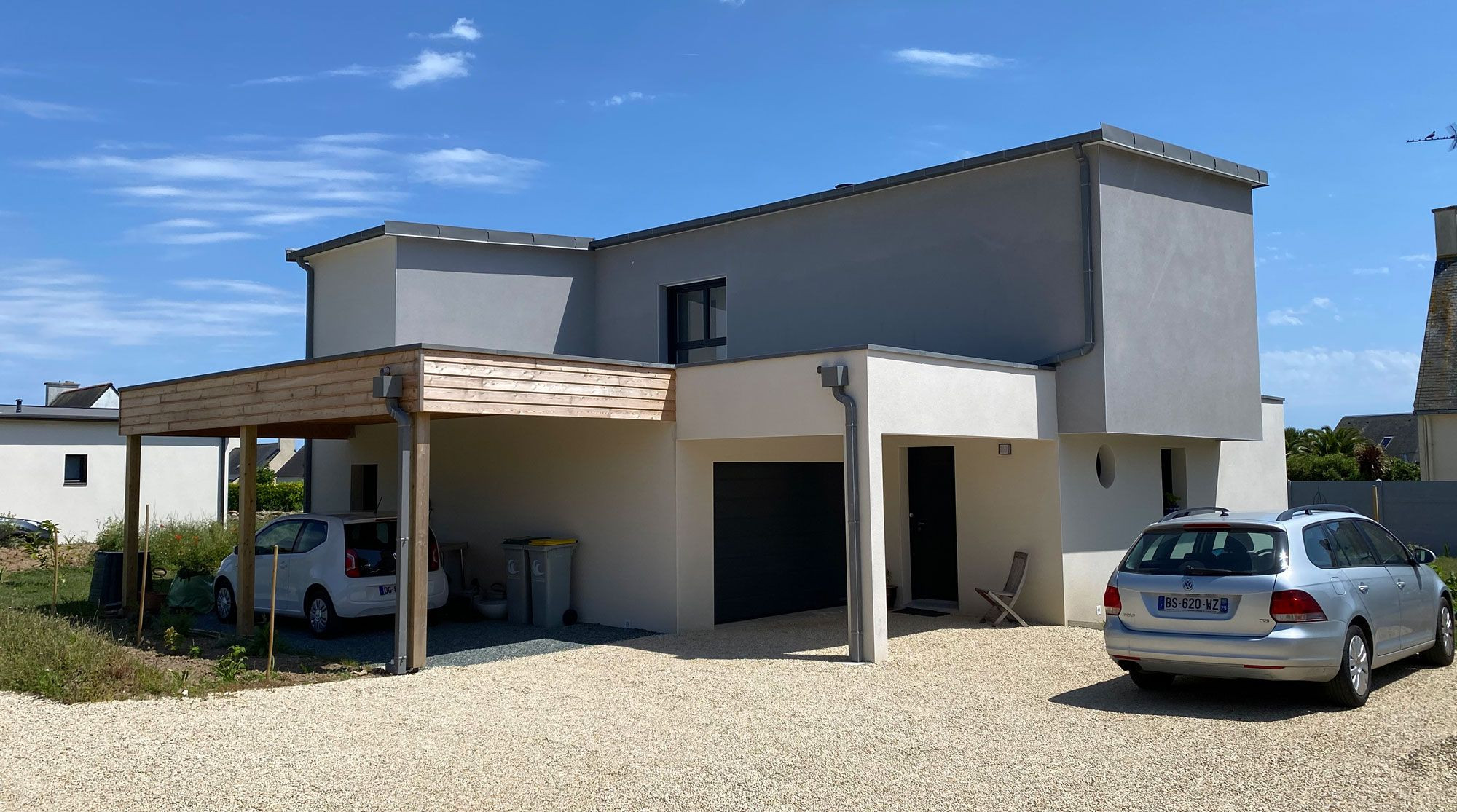 Construction en porte-à-faux d’une maison à Loctudy