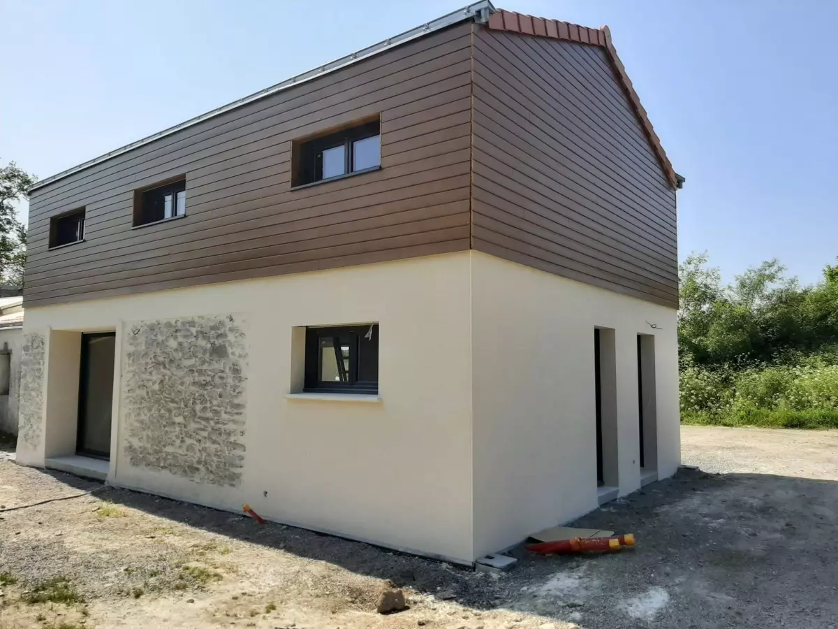 Extension de maison avec surélévation ossature bois 3