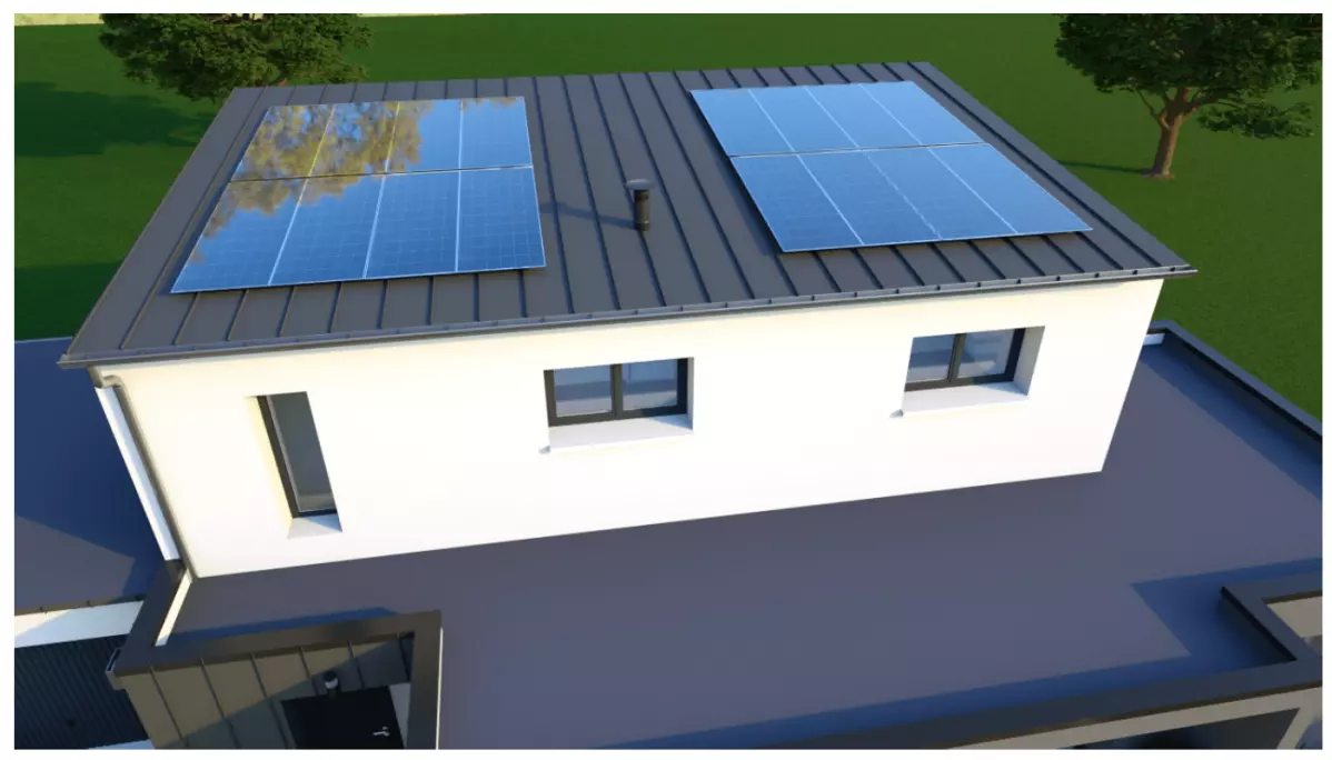 Maison solaire autonome Bâti Activ 3 chambres