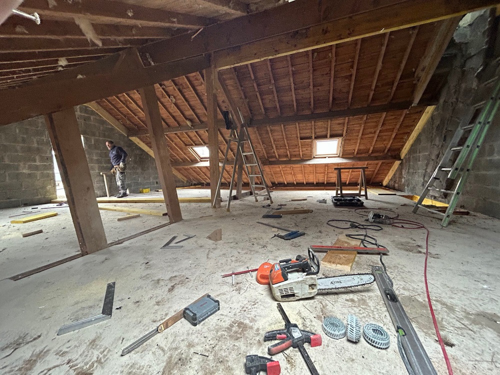 r&eacute;novation compl&egrave;te de l'&eacute;tage - Batz sur mer