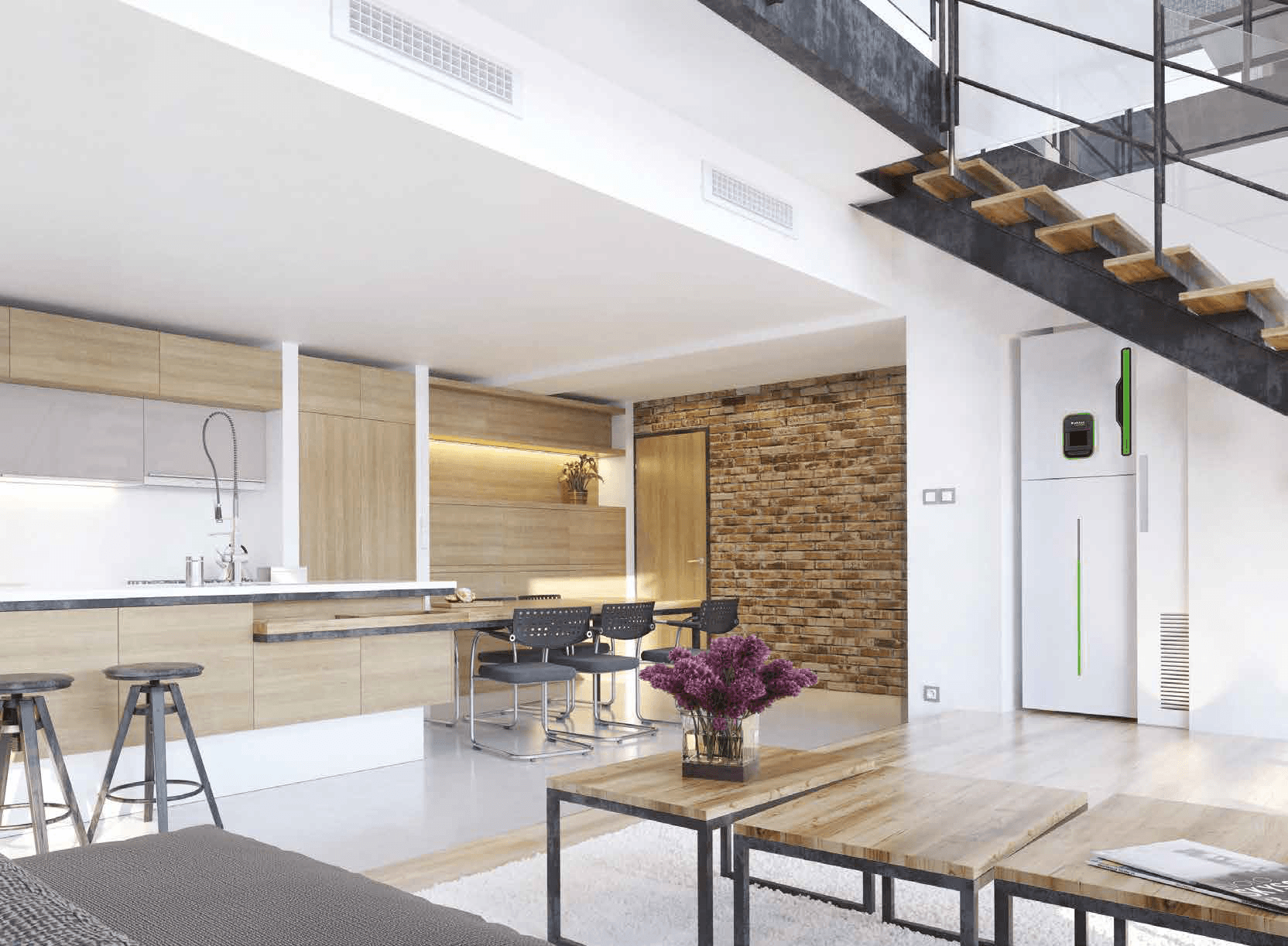 T.One AquaAIR 3 en 1 chauffage, confort d'été et eau chaude