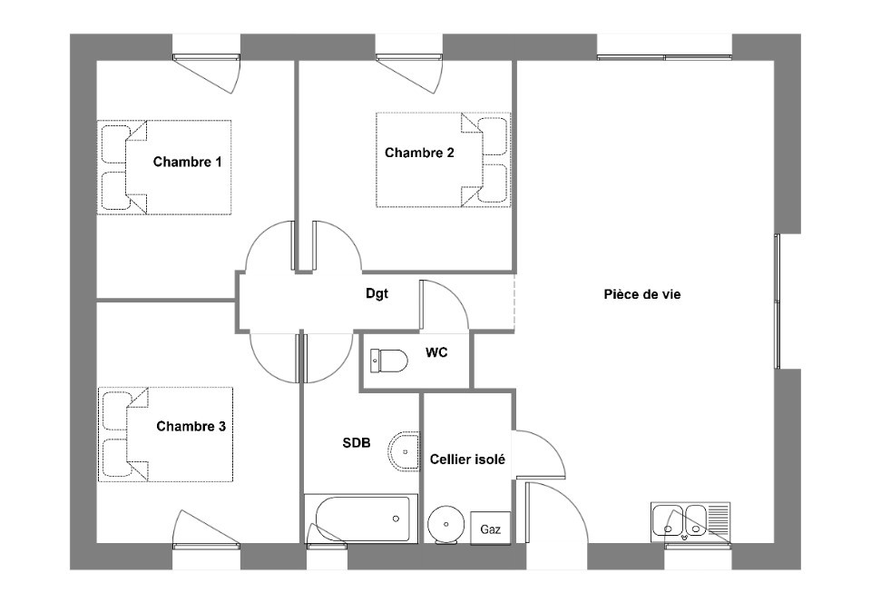 Maison à construire Sérent (56460) 7