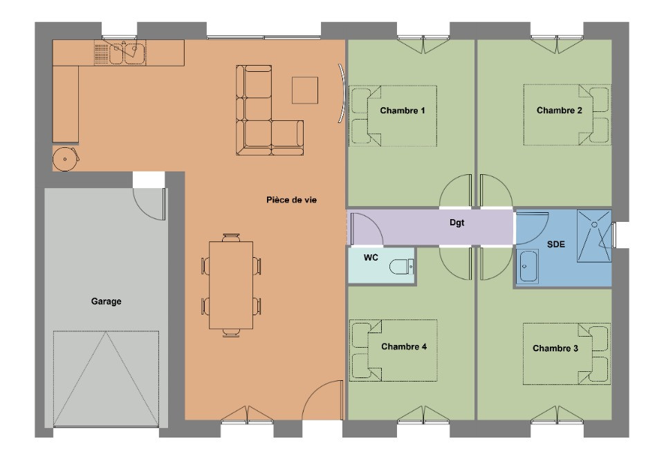 Maison à construire Locmiquélic (56570) 3