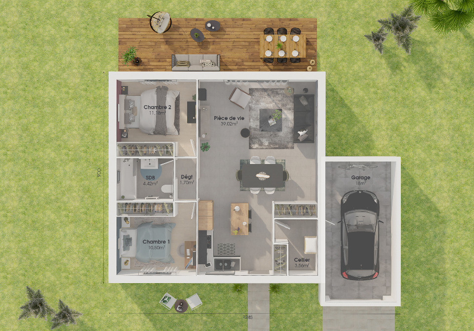 Maison à construire Saint-Jean-Brévelay (56660) 9