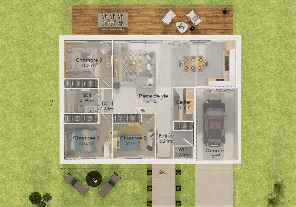 Maison à construire Radenac (56500) 10