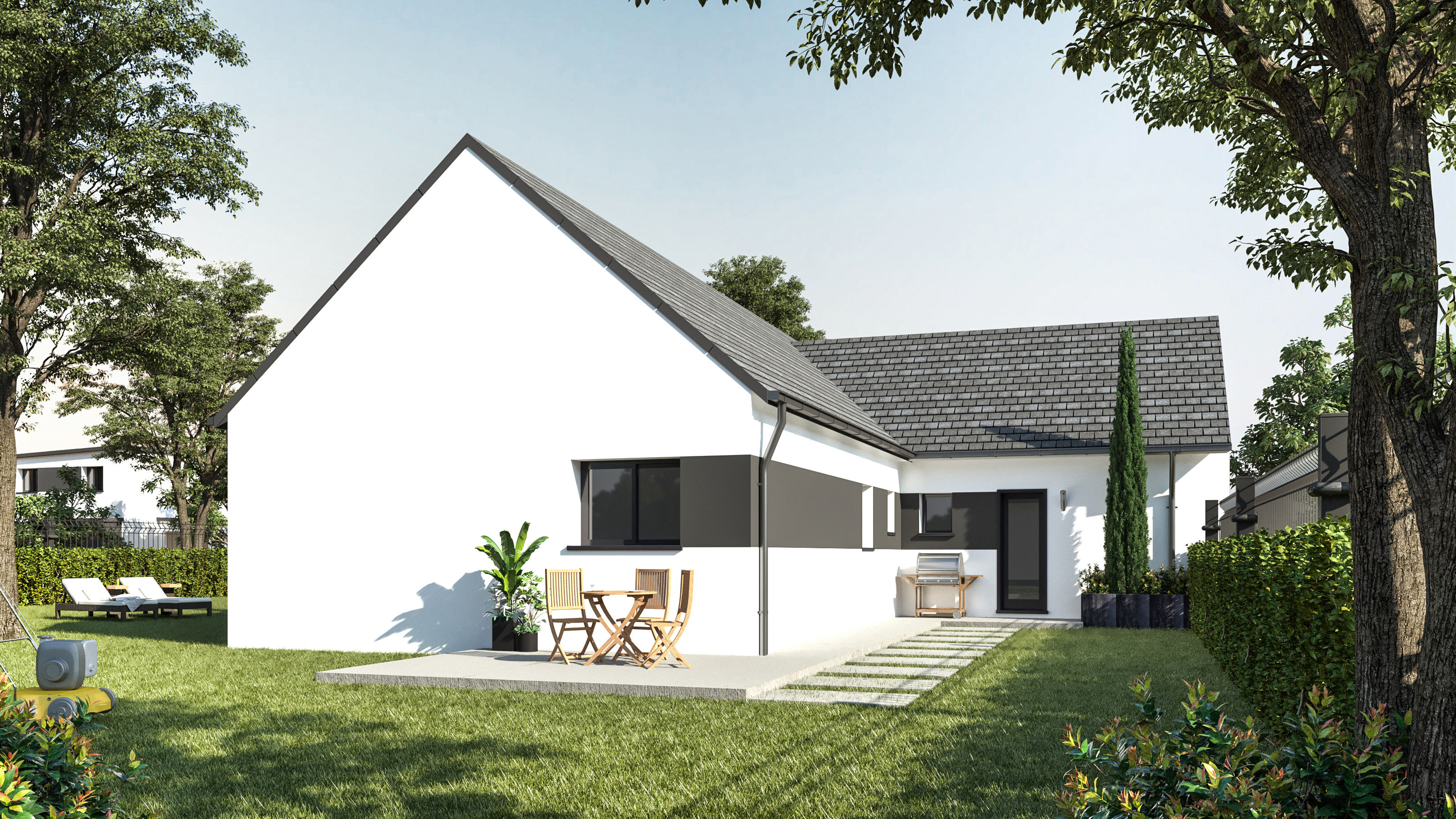 Maison passive de plain pied en Bretagne