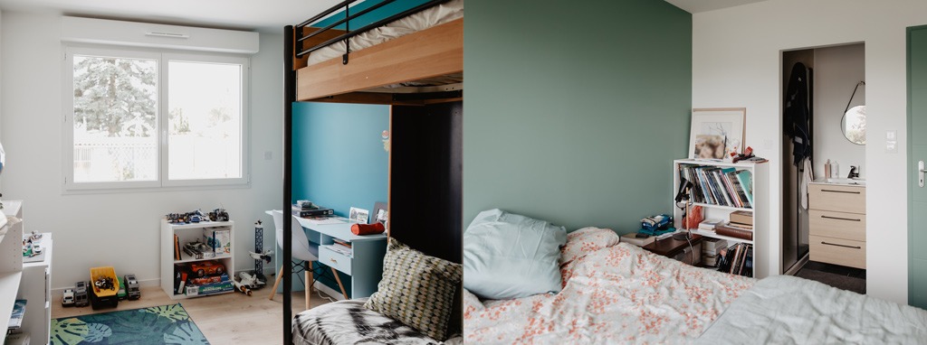 R&eacute;novation maison vues chambres projet fini