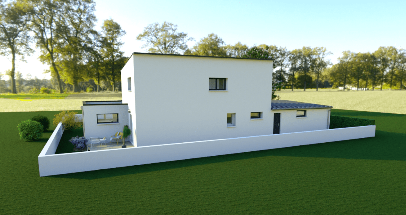 Maison solaire autonome Bâti Activ avec 3 chambres et suite parentale