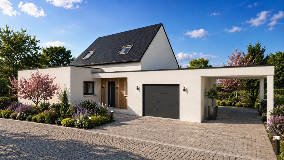 MAISON >&agrave; construire Plomodiern