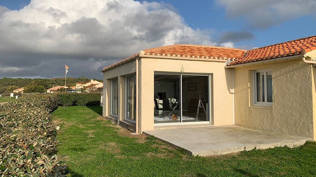 extension maison plain pied - vue terrasse