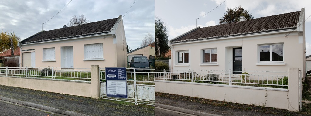 Rénovation maison - avant/après