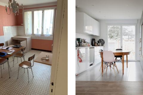 Rénovation maison - avant/après - vues intérieures