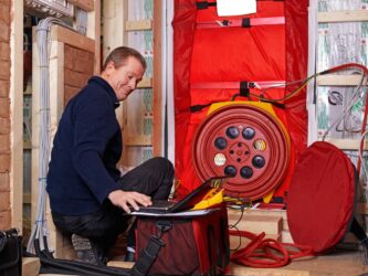 maison etanche - Test de permeabilté par blower-door