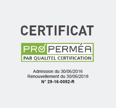 Certification Qualitel perméabilité à l'air - PRO PERMEA