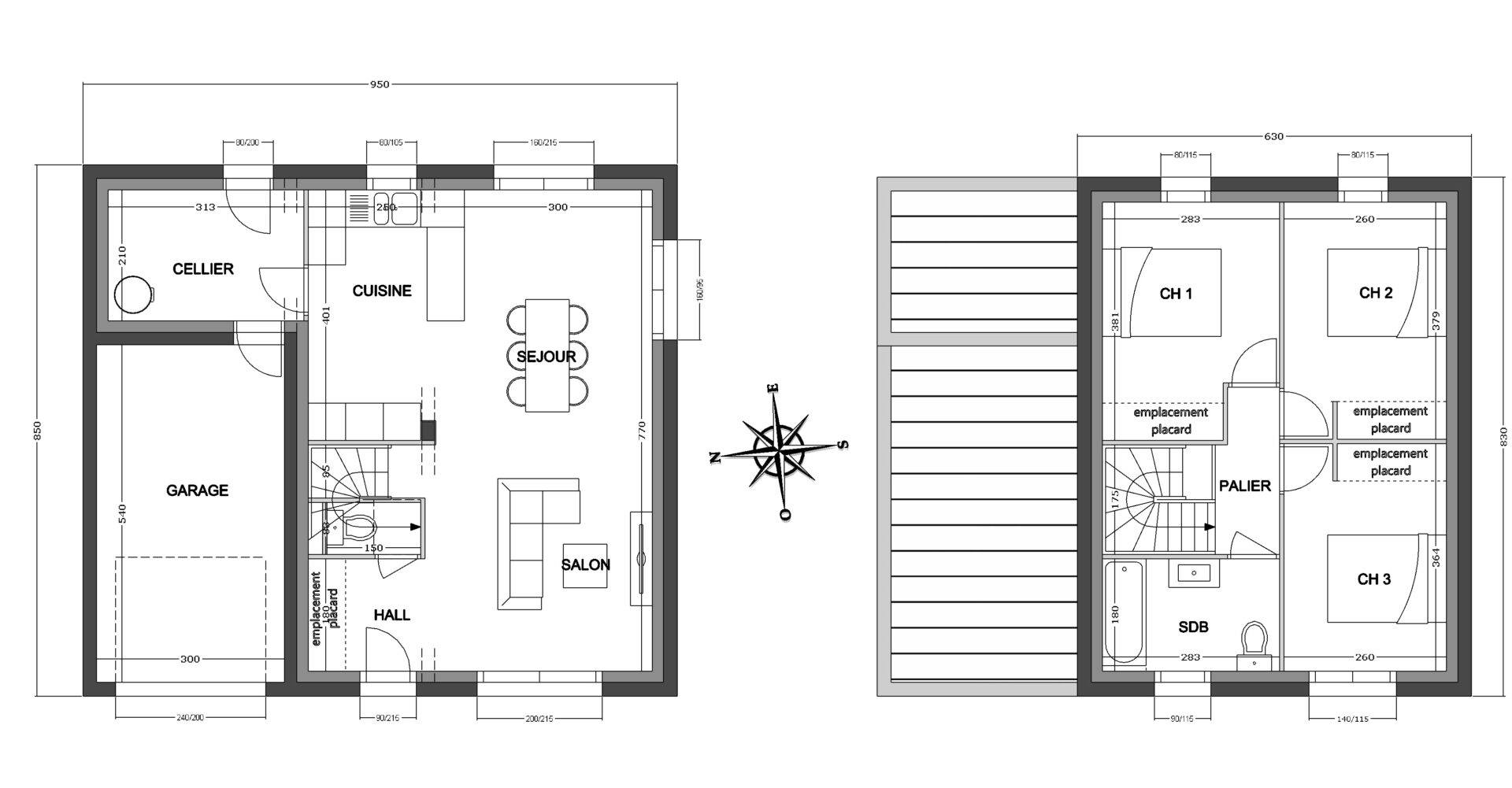 Plans T4 maisons clé en main