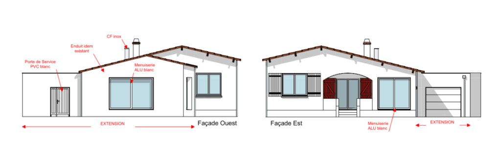 Vue de la maison après les travaux