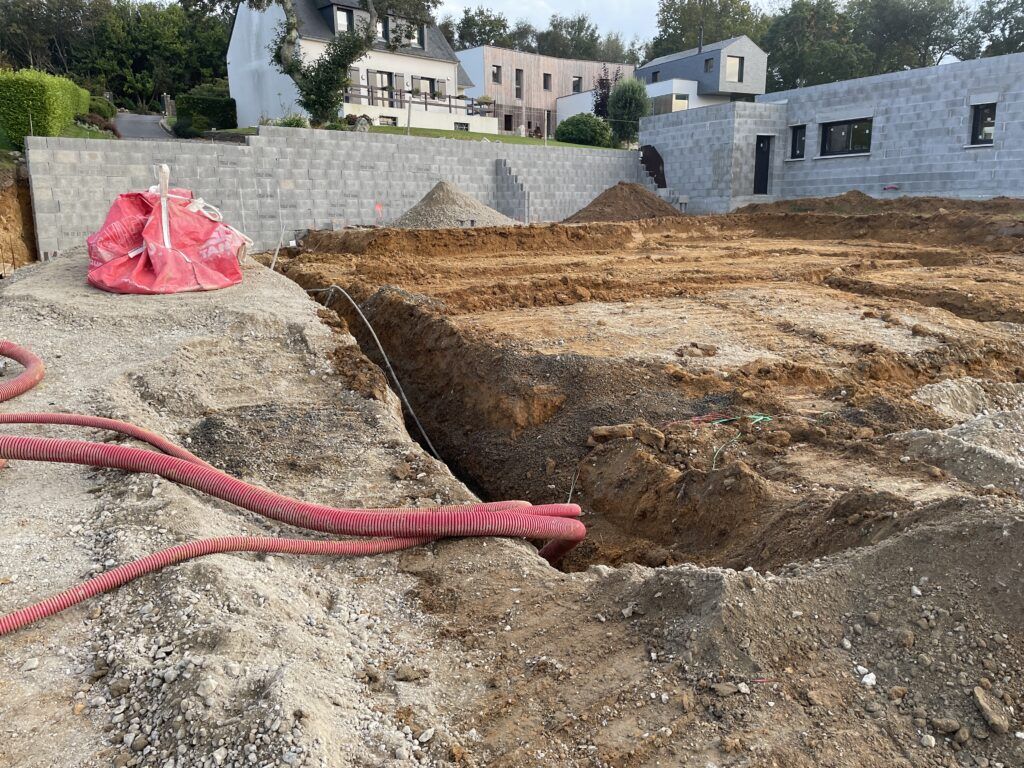 implantation de la maison d architecte à plougastel-daoulas-