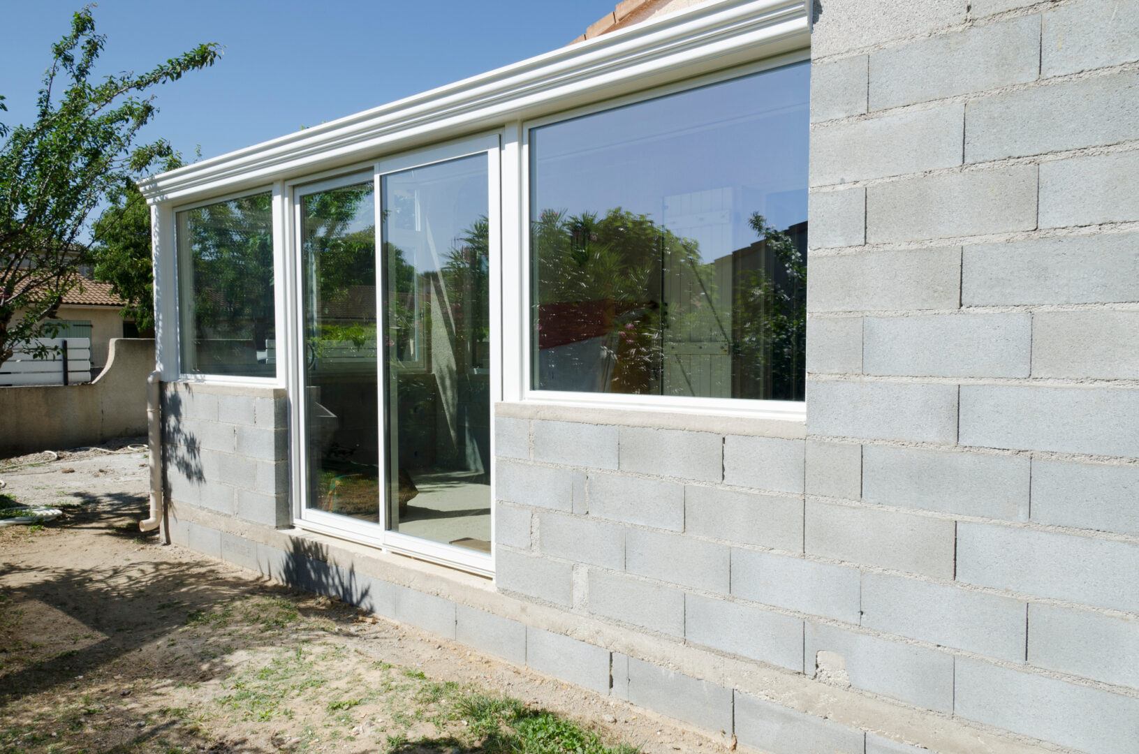 chantier d'une extension de maison