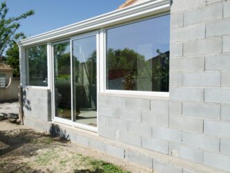 chantier d'une extension de maison